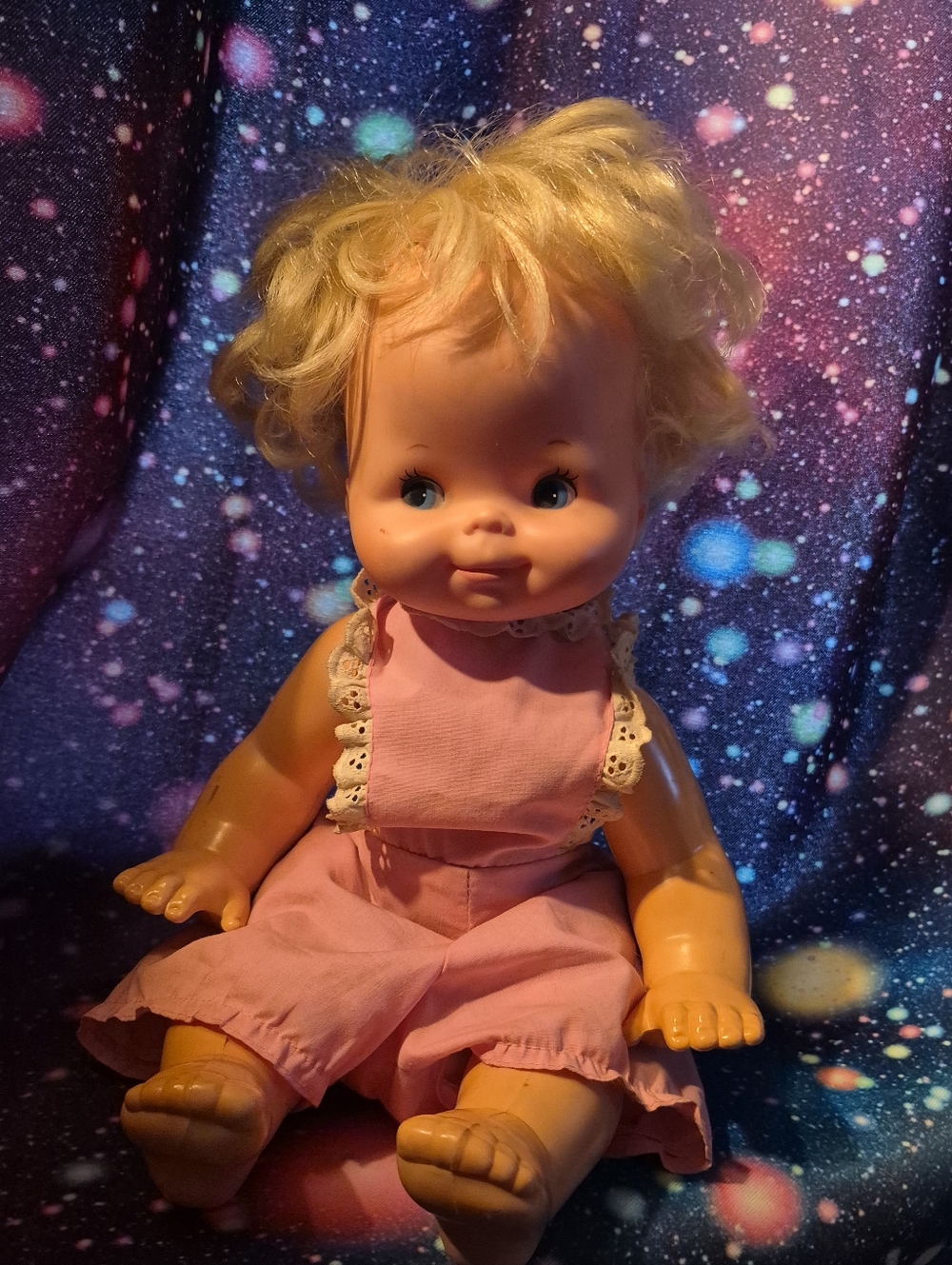 Vintage Baby That-a-Way Doll – Blonde – AS IS / TLC Needed 👶✨